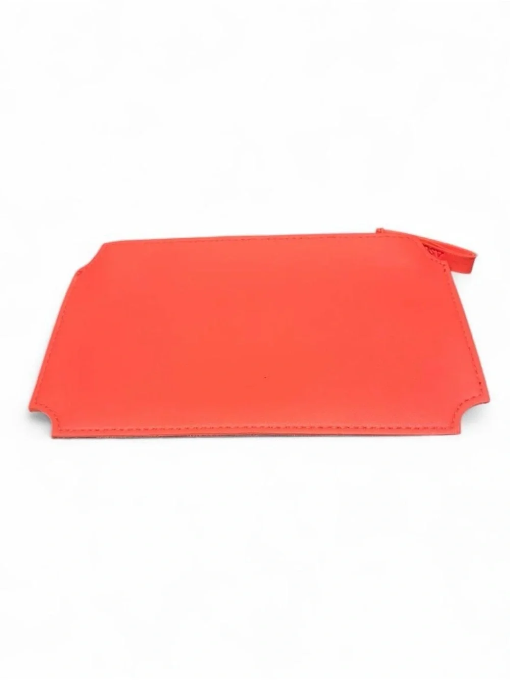 Ticket Red leather makeup purse